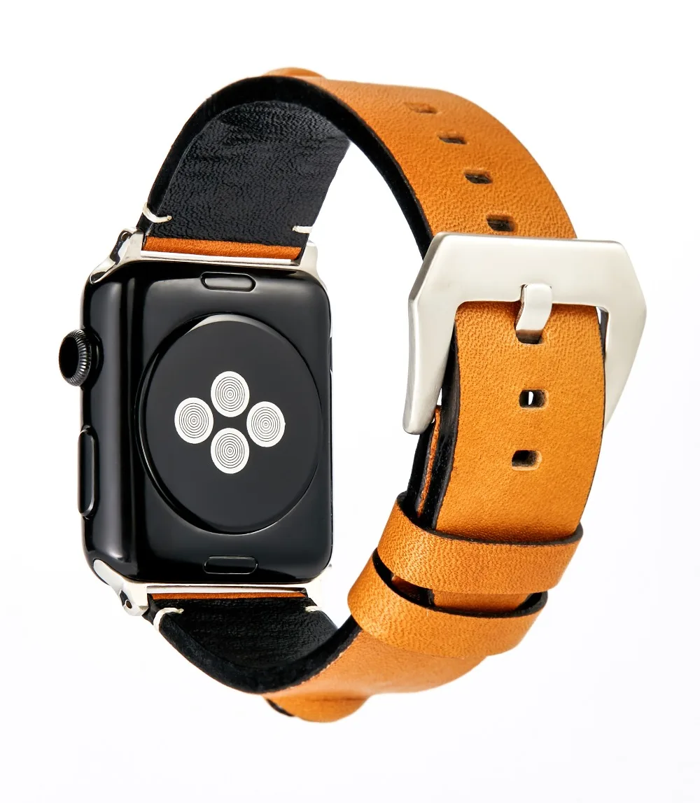 3D глаз роскошный кожаный ремешок для apple watch 42 мм 38 iwatch 3 2 1 Замена официальный