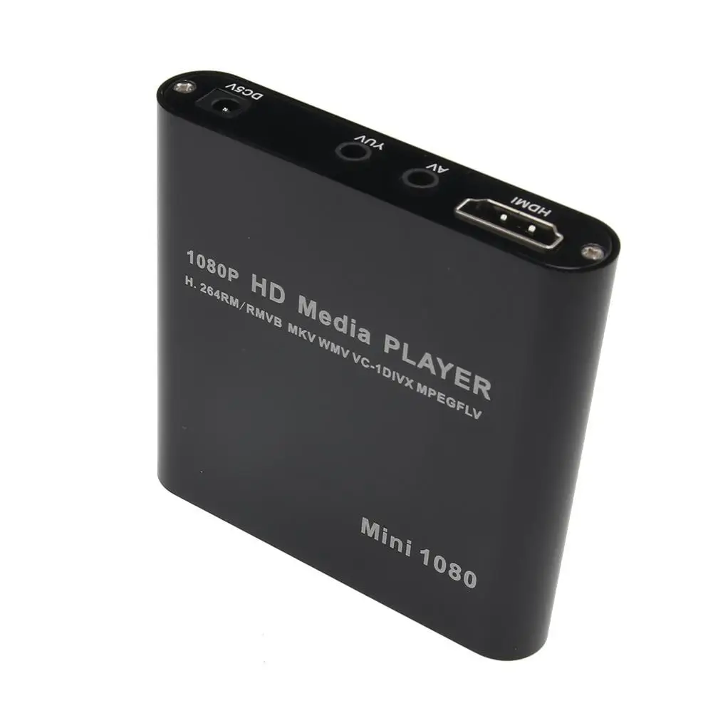 Full HD 1080P Автомобильный медиаплеер HDMI av выход 3D HDTV USB SD кардридер с кабель адаптера