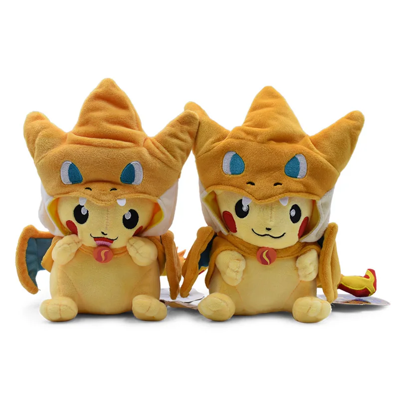 18-22 см мультфильм Пикачу Косплей плюшевый Чаризард игрушки Аниме Peluche мягкие детские куклы подарок для детей