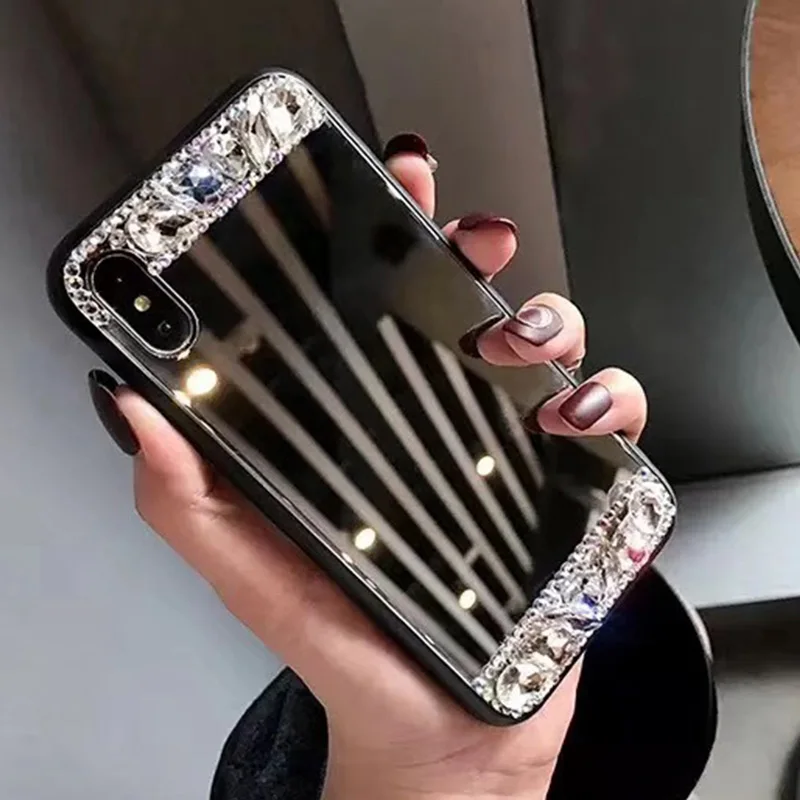 Ascromy Сияющий Алмазный зеркальный чехол для Huawei P20 Pro Lite Mate 20 протектор Закаленное