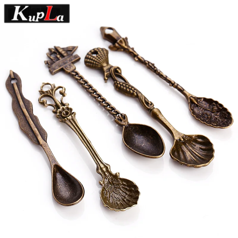 Винтажные металлические подвески ложки ручной работы модные для изготовления