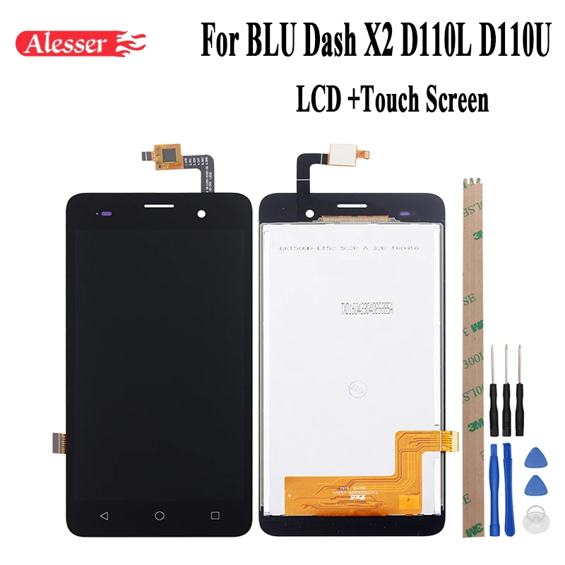 Alesser для Blu тире X2 d110l d110u 5.0 ЖК дисплей Дисплей + Сенсорный экран 5 дюймов Замена