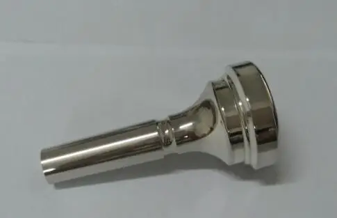 1 шт euphonium мундштук, плоские 4 ключа туба на рот серебряное покрытие на тубе мундштук