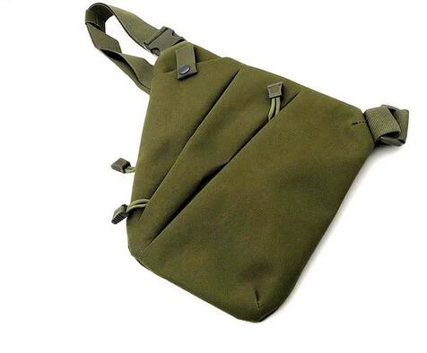 Green Bag In Left Многофункциональная Скрытая тактическая сумка для хранения пистолета, кобура, сумка для пистолета, Мужская левая и правая сумка на плечо, противоугонная сумка, нагрудная сумка - Цвет: Green Bag In Left