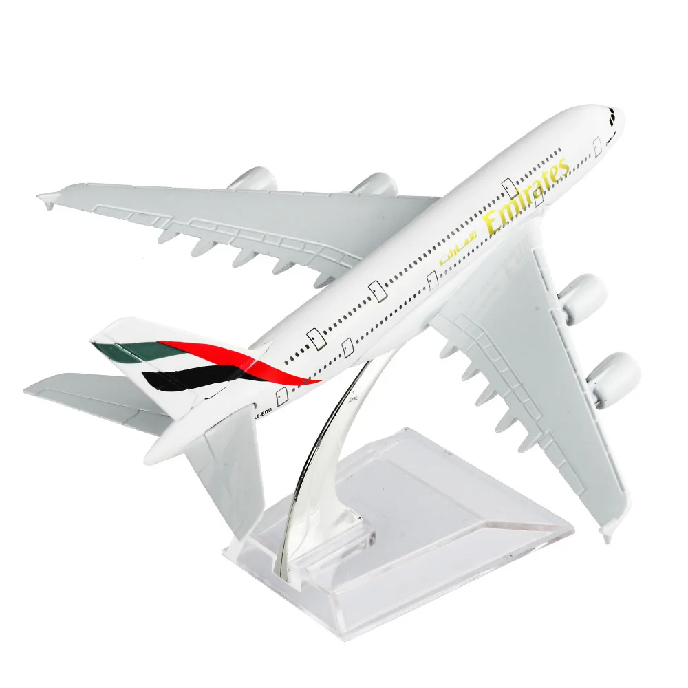 Авиаперелет ОАЭ A380 16 см металлические модели самолётов детский подарок на день