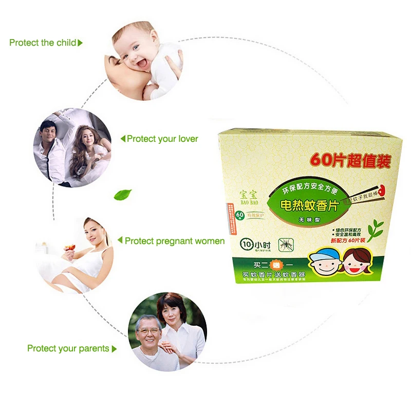 Портативная вилка стандарта США Электрический репеллент от комаров Нагреватель