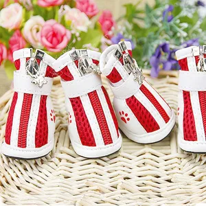 Gridding обувь для собаки питомец беговая Обувь Дышащая крутая ножка для домашних животных милые сетчатые ботинки противоскользящие ботинки Спортивная обувь для собак