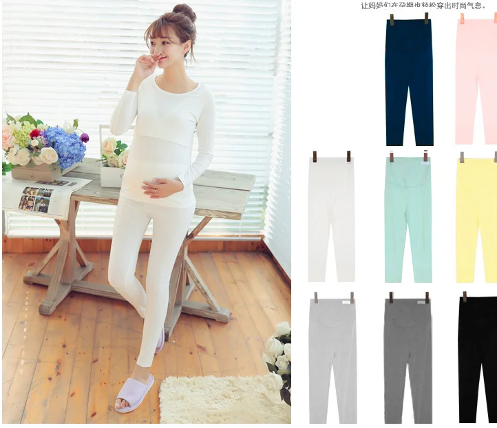 Женские брюки 2020 леггинсы для живота однотонные тянущиеся с высокой талией