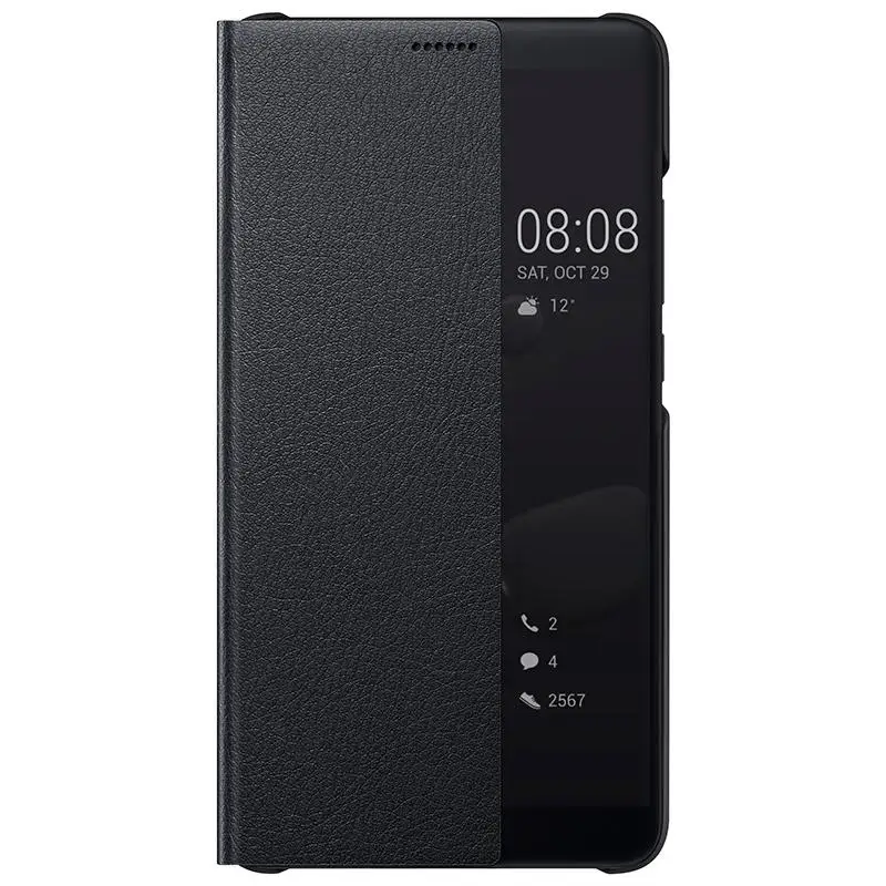 Оригинальный huawei mate 10 чехол умный вид Окно Флип кожаный Пробуждение и замок