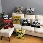 Винтажный мультяшный чехол для подушки, супер мягкий короткий плюшевый чехол для подушки, Наволочки для диванных подушек, автомобильный домашний декоративный чехол для подушки