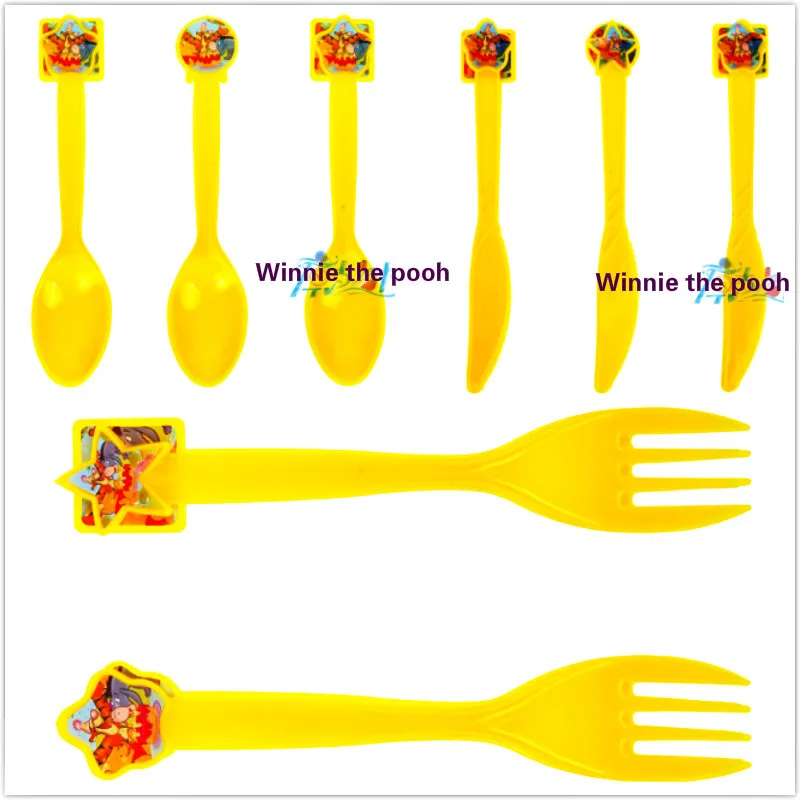Винни Пух Замороженные мальчик девочка с днем рождения украшения пластиковые