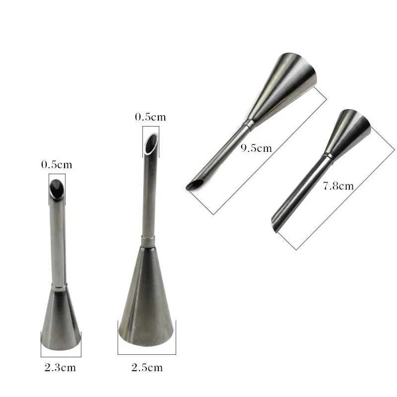 2 шт. Набор насадок для кондитерских мешков из нержавеющей стали украшения кексов