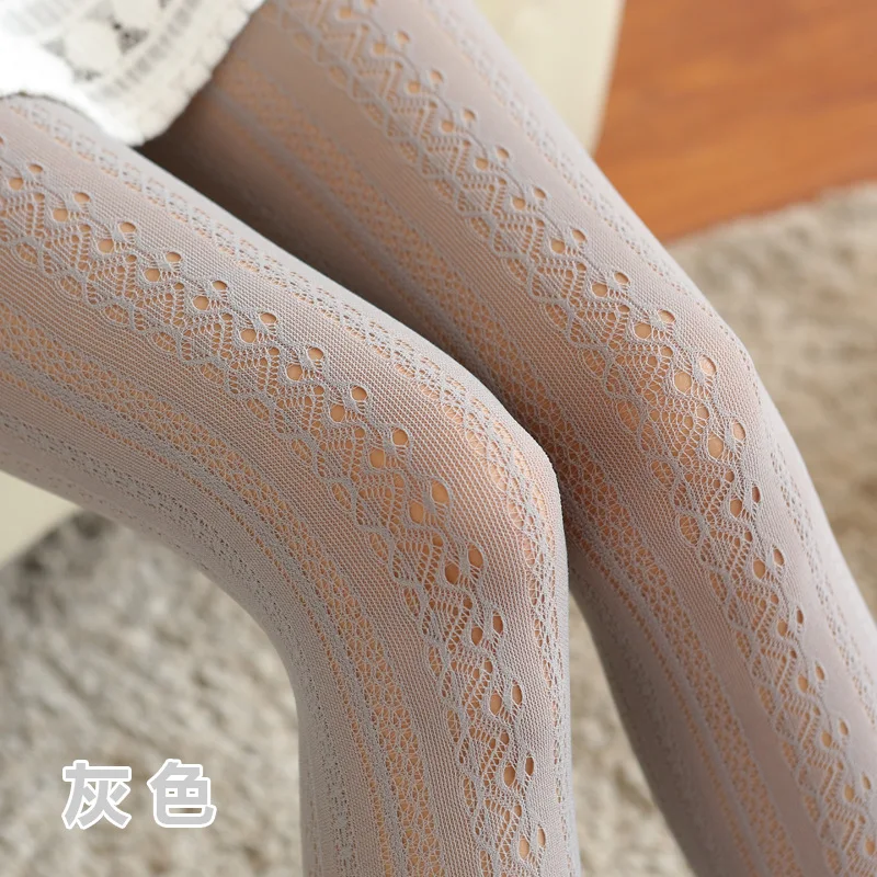 1pair Women Fishnet Tights Lace hollow Sexy Female Pantyhose Stockings Hollow Out Silk For Girl Woman Collant Hosiery | Женская одежда