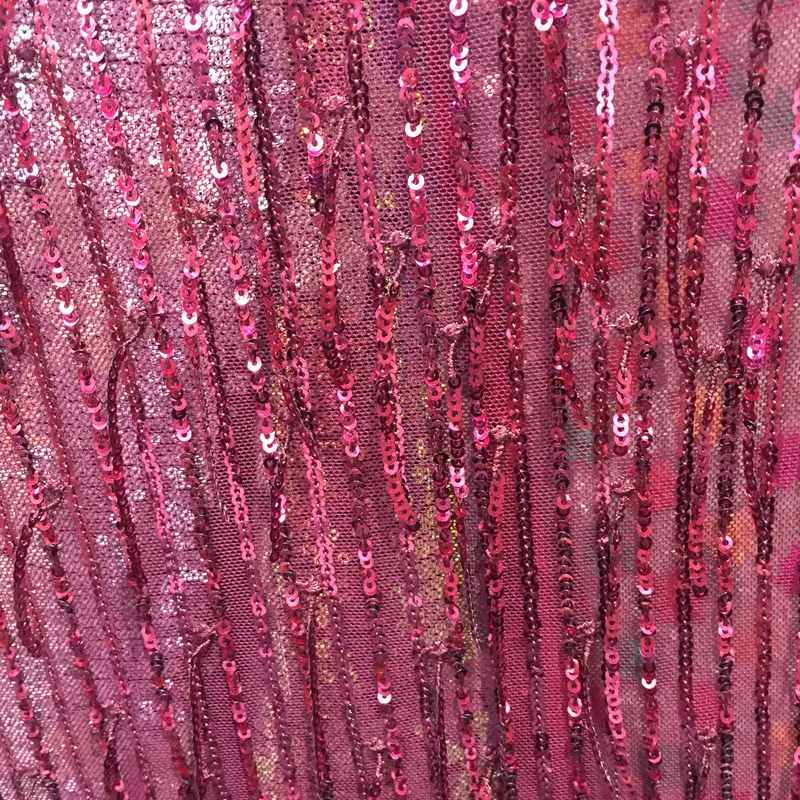 2019 high quality French Nigerian sequins net lace African tulle mesh sequence fabric for party dress 5yards/lot QH0515 | Дом и сад