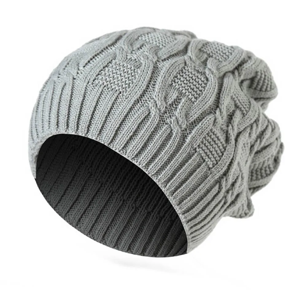 Теплая меховая вязаная Лыжная шапка мешковатые шапки для мужчин и женщин|beanie