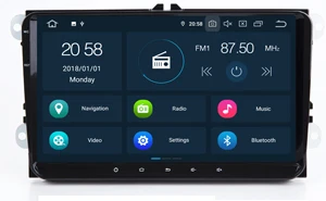 the unit PX6 шесть ядер " Android 9,0 4 Гб ram Автомобильный плеер RDS радио gps карта для VW Tiguan Jetta Passat Polo Golf Skoda Superb Octavia - Цвет: the unit
