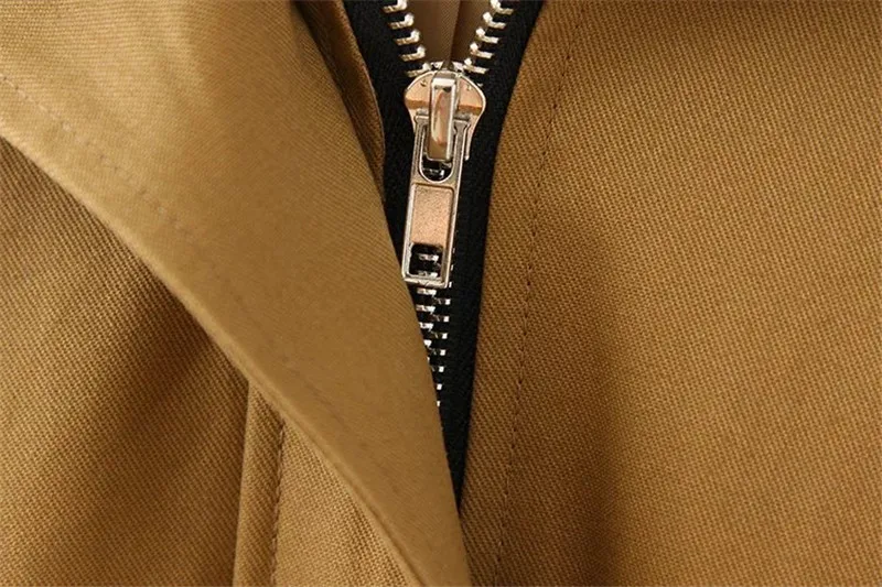 NEW Cotton Trench coat Women Spring Autumn Plus size 4XL Hooded Windbreaker Large size Female Loose Coat Medium length 2059