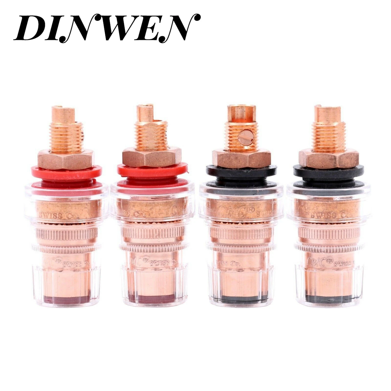 

New CMC 858S-CUR High End Copper AMP Speaker Binding Post Audio Banana Plug Socket Terminal Connector For HIFI Audio DIY
