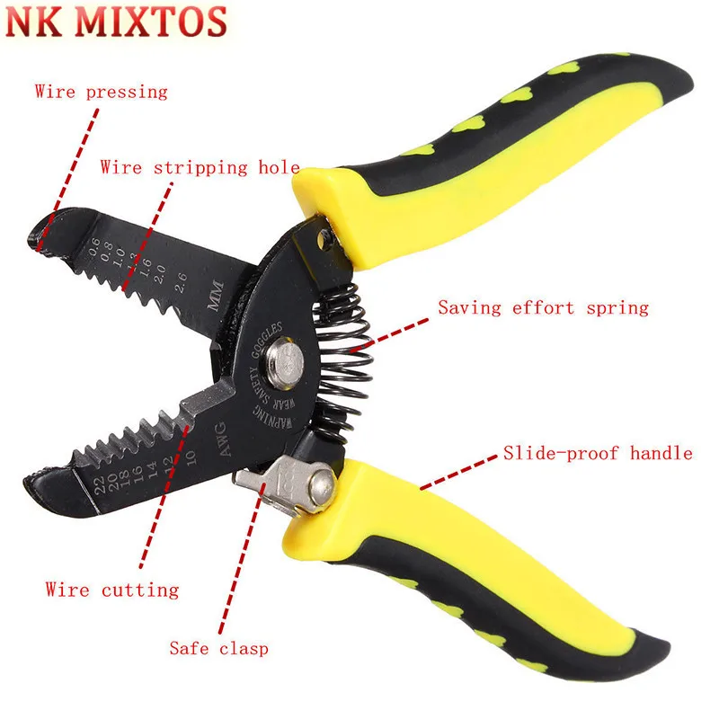 NK MIXTOS 1 шт. многоцелевой резак для зачистки проводов из сплава углеродистой стали