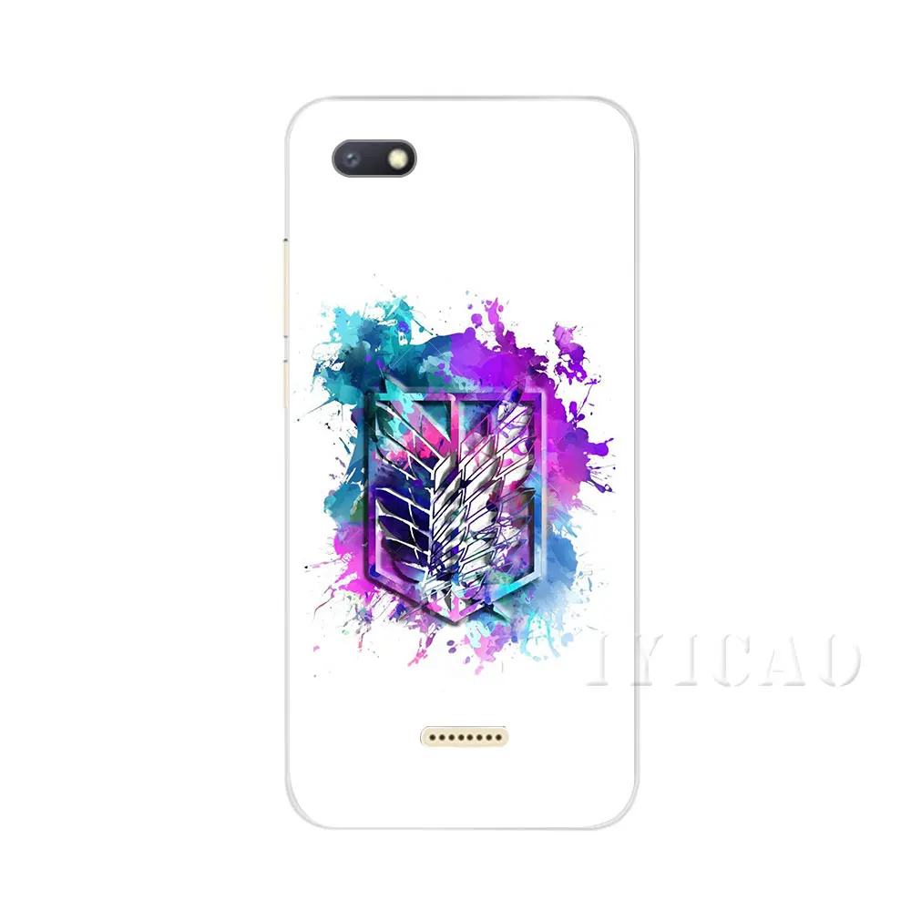 IYICAO аниме Атака Титанов жесткий чехол для Xiaomi Redmi Note 3 4 5 6 7 Pro 5A Prime | Мобильные