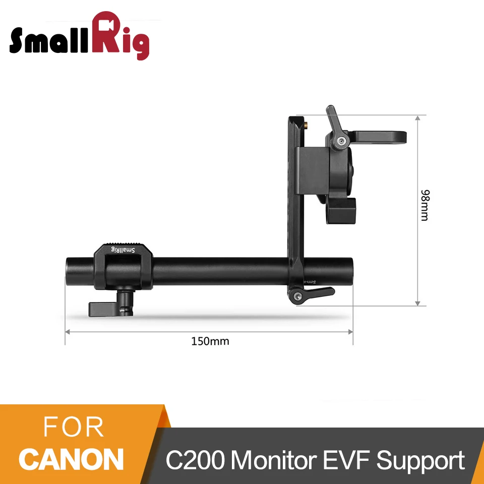 SmallRig 360 градусов EVF Поддержка для Canon C200 для контроля уровня сахара в крови с 15 мм стержень и железнодорожный вокзал 2075