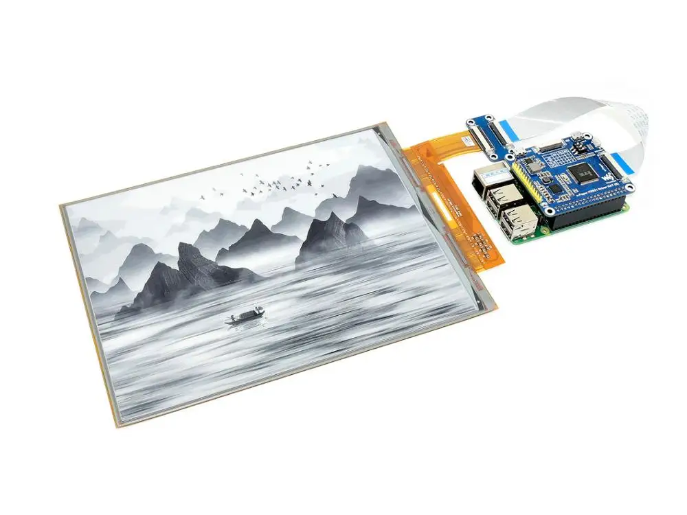 Waveshare 10,3 дюймовый гибкий дисплей E-Ink для Raspberry Pi, IT8951 контроллер, разрешение 1872 × 1404, поддерживает частичное обновление