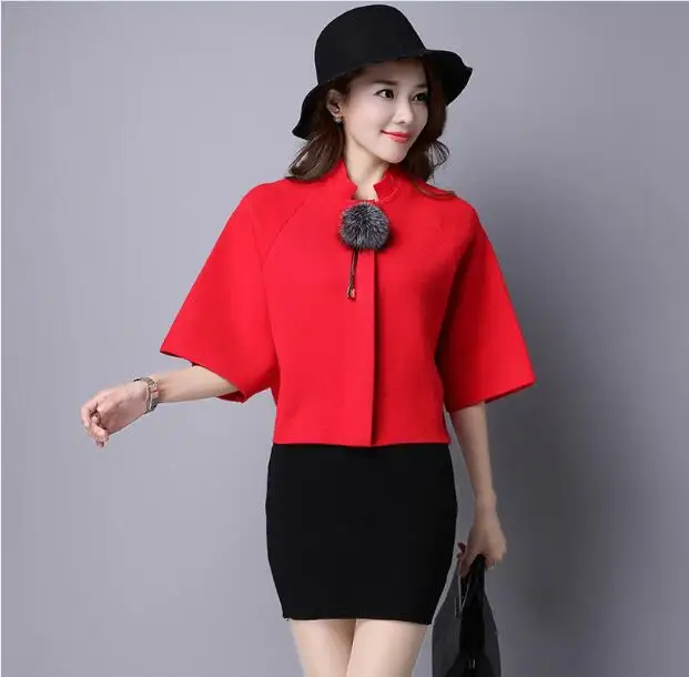 Женский кардиган с рукавом летучая мышь однотонный вязаный свитер пальто