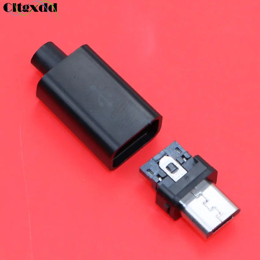 Cltgxdd 1 шт. Micro USB 4 контактный Штекерный разъем для сварки данных OTG линейный