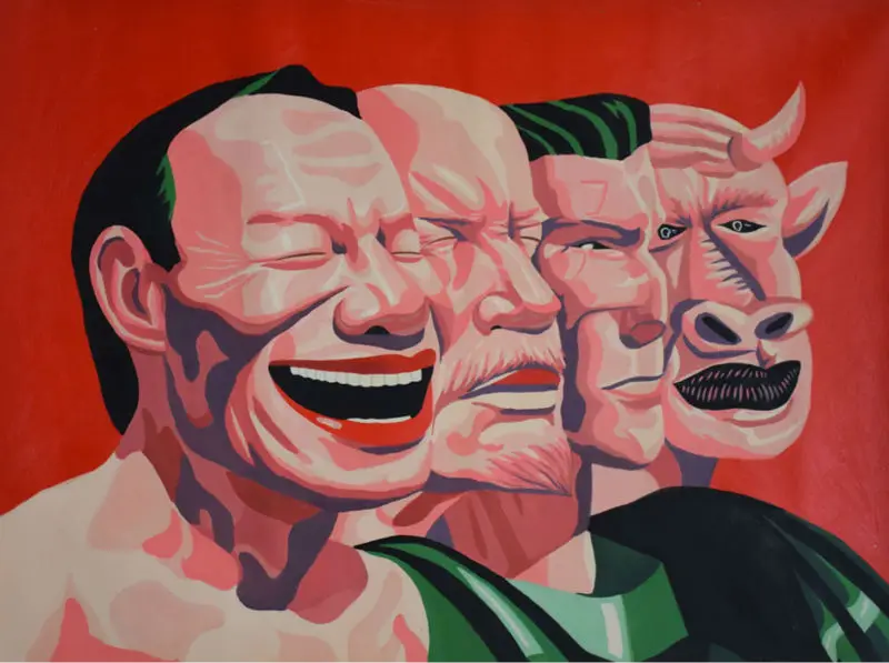 

Картина на холсте для стены Современная ручная роспись, современное искусство, масляная живопись Юэ минджун, домашний декор 75x100 см