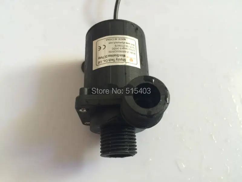 2 шт./лот микро безщеточный насос постоянного тока 24 В максимальной подъемной высотой 5 м, потоком 1100 л/ч при температуре 100 °C, низким уровнем шума для водонагревателя, прессования водопроводных труб и матрасов.