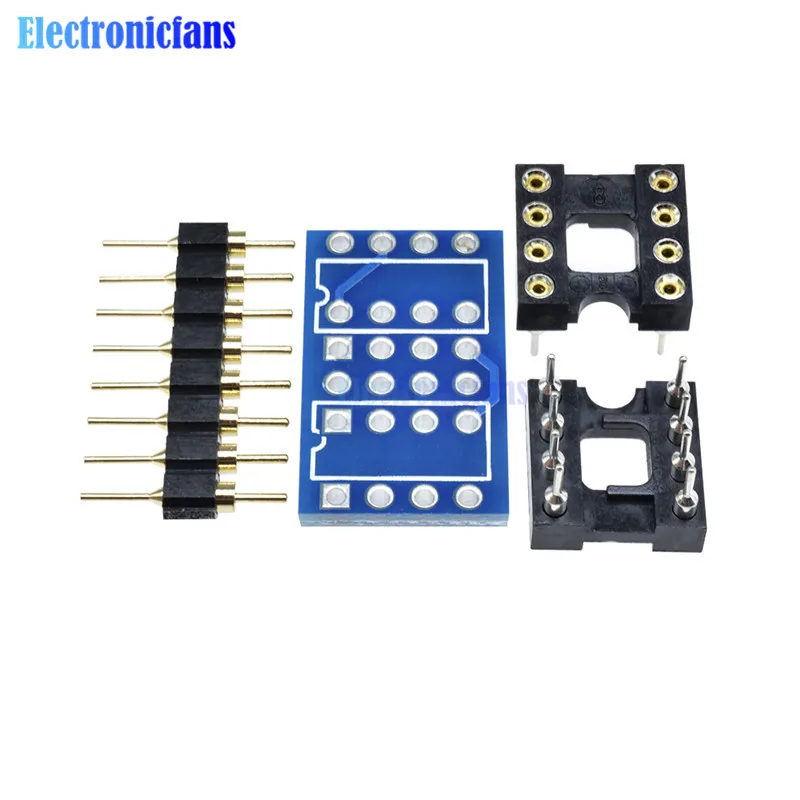 Двойной DIP8 К DIP8 Mono Opamp PCB+ Pin+ разъем для NE5532 OPA2132 OPA627 TL072 P07