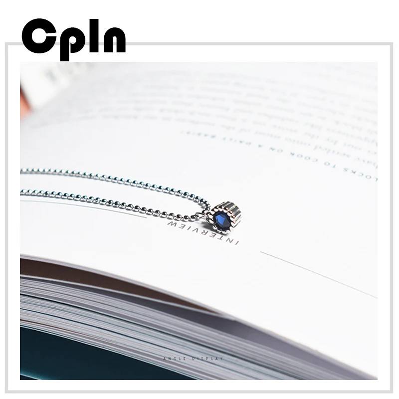 Cpln 925 стерлингового серебра красочные бусины синие женские ножной браслет