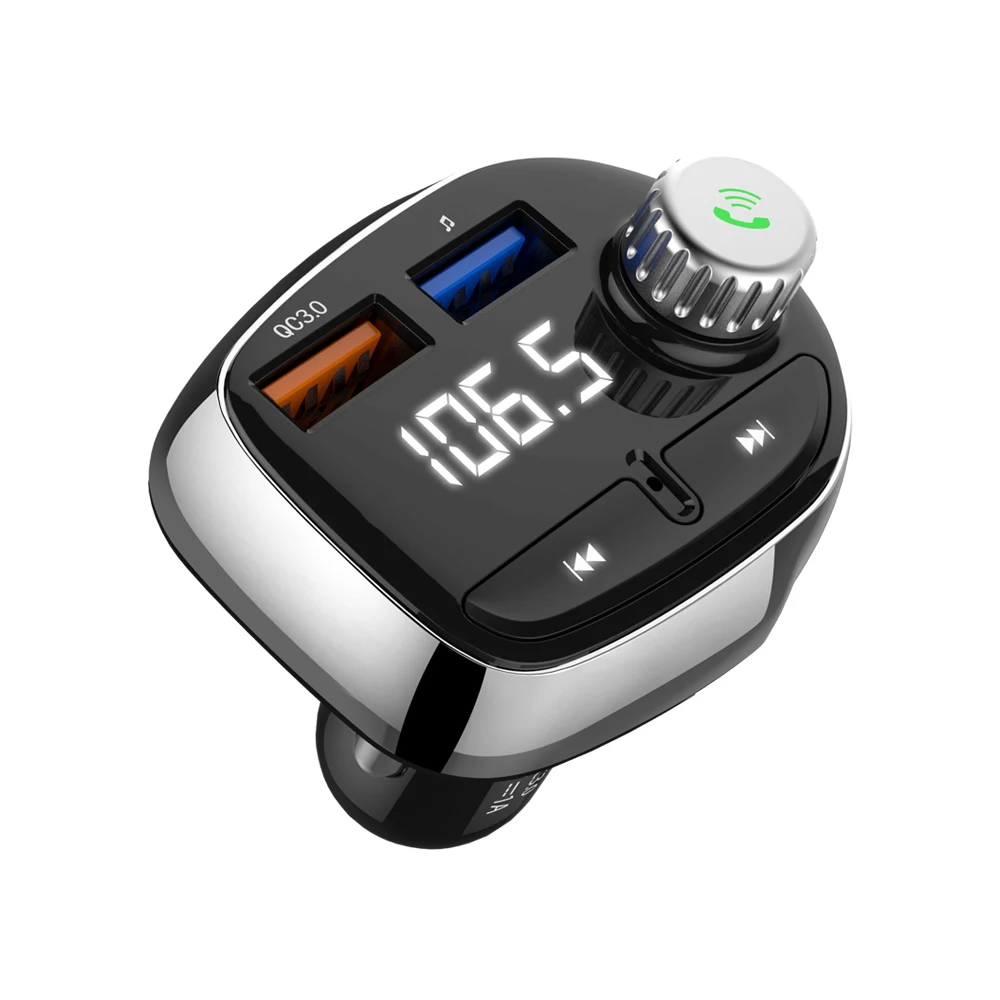 Режим Hands-Free автоматически fm-передатчик поддерживает USB Чтение с голосовыми подсказками