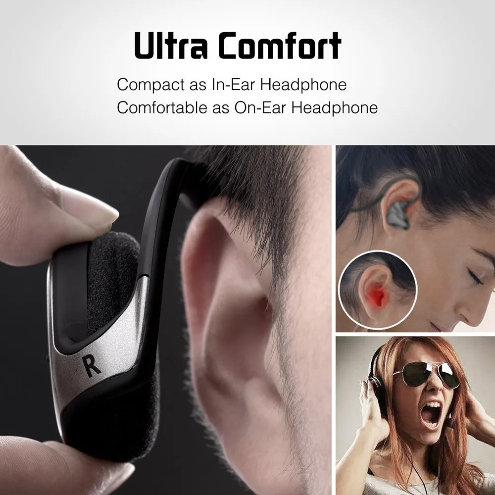 Bluetooth наушники с шейным ремешком беспроводная спортивная Гарнитура Накладные