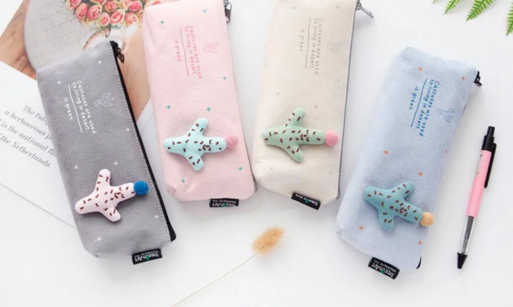 Большая Осенняя Новая креативная парусиновая Сумочка для ручек и карандашей с