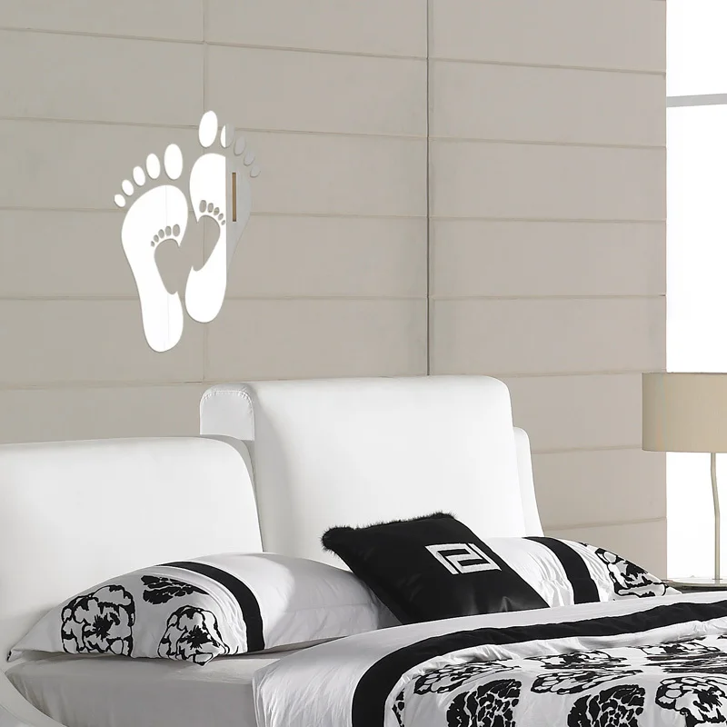 Акриловые зеркальные настенные 3d наклейки MEYA с кристаллами на стену для спальни