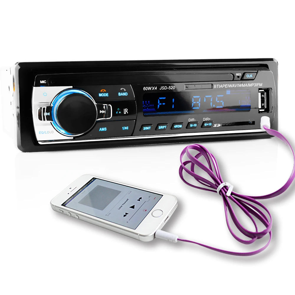 Цифровой Автомобильный MP3 плеер с Bluetooth/FM радио стерео аудио музыка USB / SD разъемом