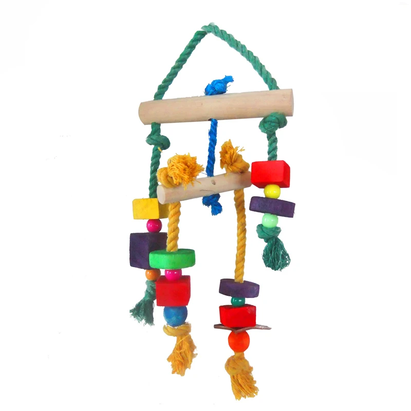 Клетки для домашних животных игрушки жевания попугай кокатиль Разноцветные