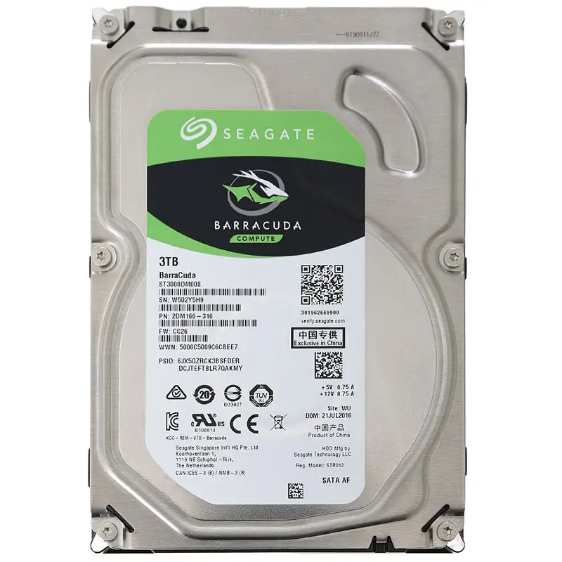 Внутренний жесткий диск Seagate BarraCuda 3 ТБ 5 дюйма 256 Мб кэш игровой 5900 об/мин SATA 0 6 для
