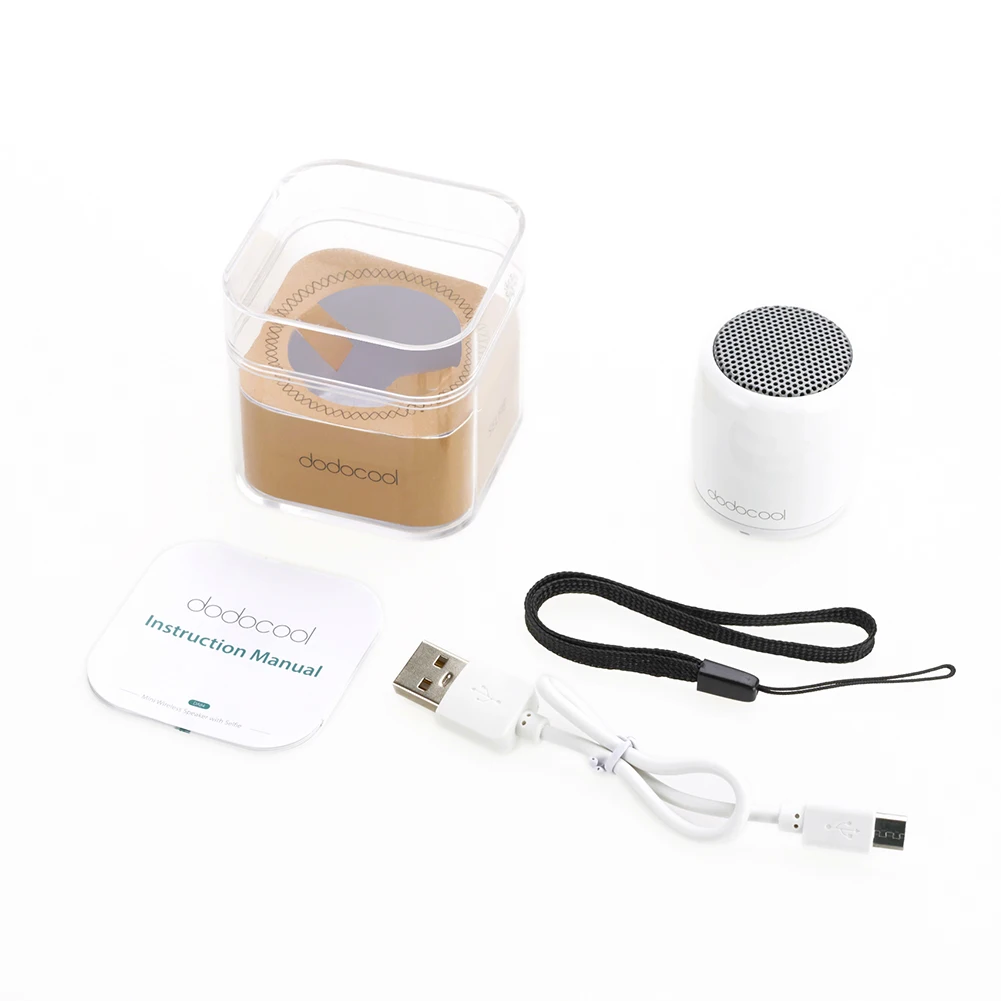 Dodocool мини портативный Bluetooth динамик портативный стерео громкой музыки квадратная коробка мини беспроводной динамик для компьютерного телефона ПК