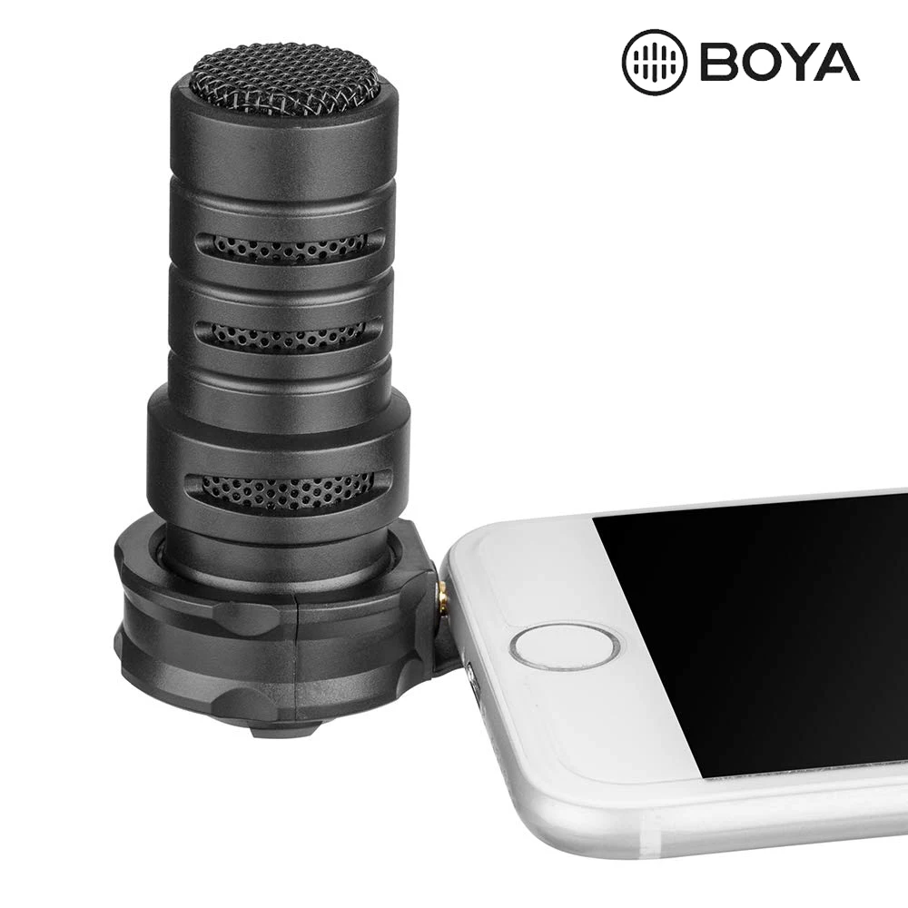 BOYA By-A7H микрофон 3,5 мм разъем Микрофон для телефона Цифровой Стерео конденсаторный Мобильный Телефон Запись микрофон порт Запись интервью F