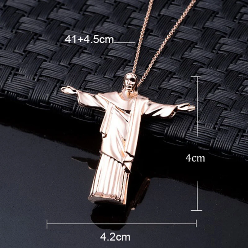 Italina Rigant Подвески в виде статуи Христа из Рио де Жанейро #RG77271|colar com pingente|colares