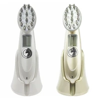 new beauty rf laser hair regrowth brush prevent anti hair loss led photon laser hair growth comb scalp vibration massager