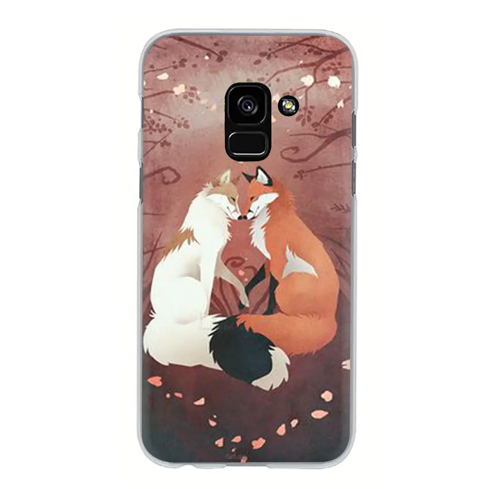 H8 Fox Animal Hard phone cover case for Samsung Galaxy A3 5 A6 7 8 9 A10 30 40 50 70 - Цвет: H8