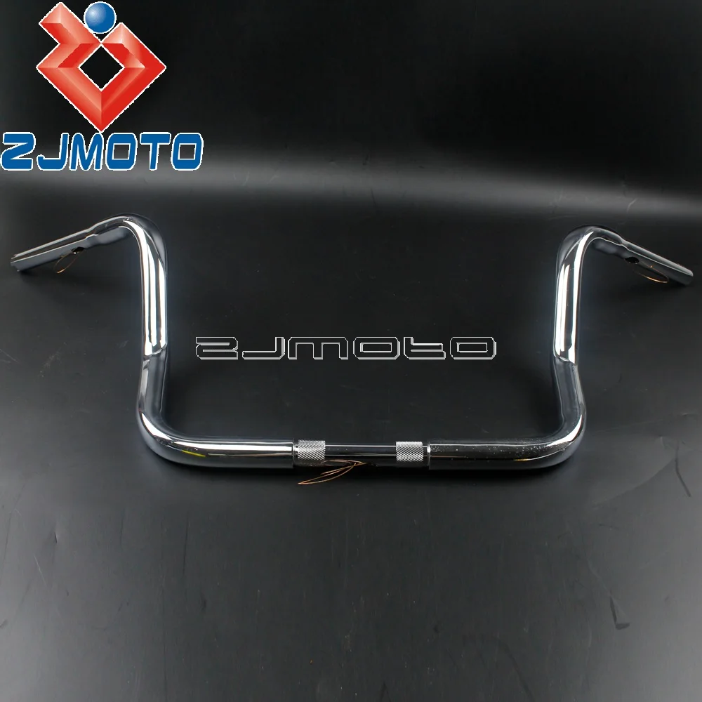 Хромированный мотоцикл 1-1/" Ape вешалка 12" Rise руль для Harley Touring 2008-Up Batwing обтекатель настраиваемый руль 3" Ширина