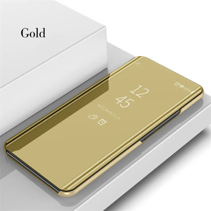 Gold Сенсорный флип-чехол для vivo V9 X20 X21 X23 Y85 Y97 Y71 Y83 Pro X20 Plus NEX роскошное зеркало 360 Полное покрытие для vivo nex x20plus - Цвет: Gold