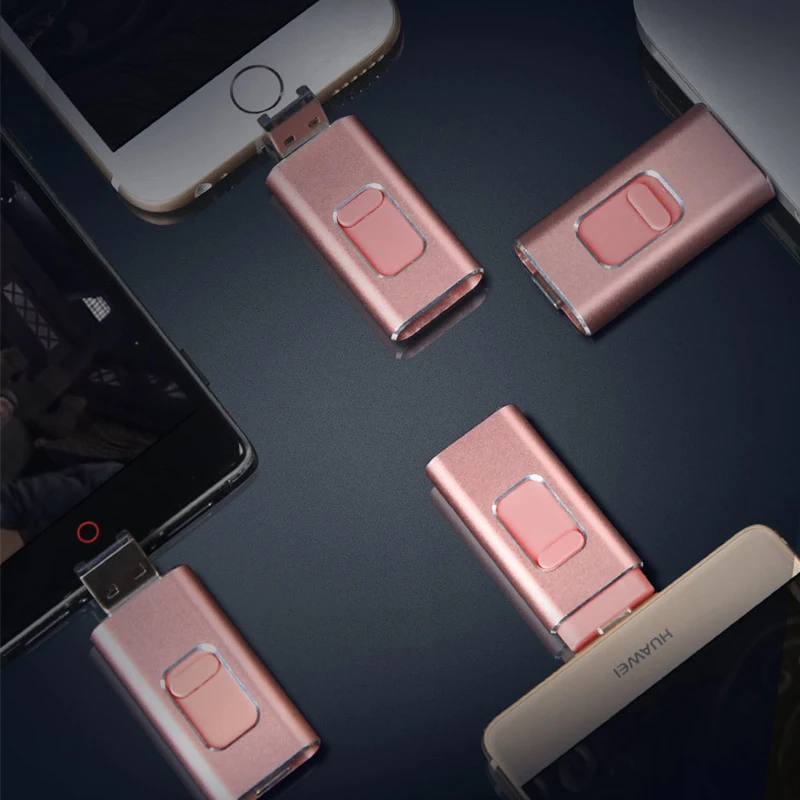 UTHAI C17 USB для вспышки lightning 4в1 Type c/Lightning/MicroUSB/USB iPhone 8 11 XR Металл 64 ГБ 32 128 ГБ|USB