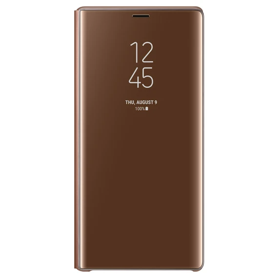 Brown Чехол для samsung, вертикальный зеркальный защитный чехол для samsung Galaxy Note 9 Note9 SM-N9600, защитный чехол для телефона - Цвет: Brown