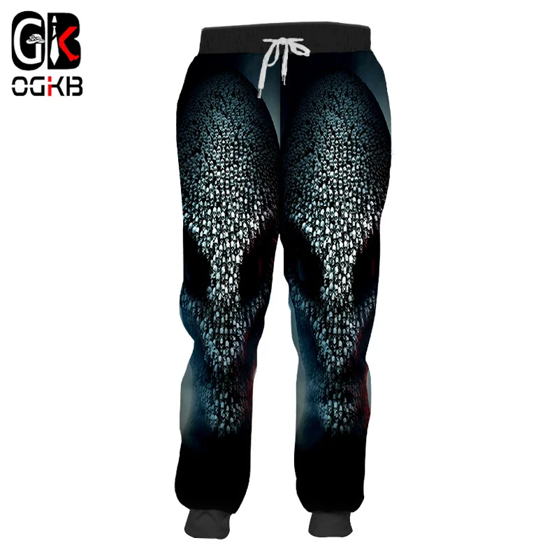 Джоггеры OGKB унисекс в стиле хип хоп с эластичным поясом брюки султанки длинные спортивные штаны черного