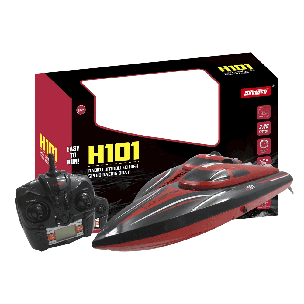 H101 RC Racing Boat 2.4G Remote Control 180 Degree Flip High Speed Electric Pool RTR speedboat gift For children Toy Kid Sharp |